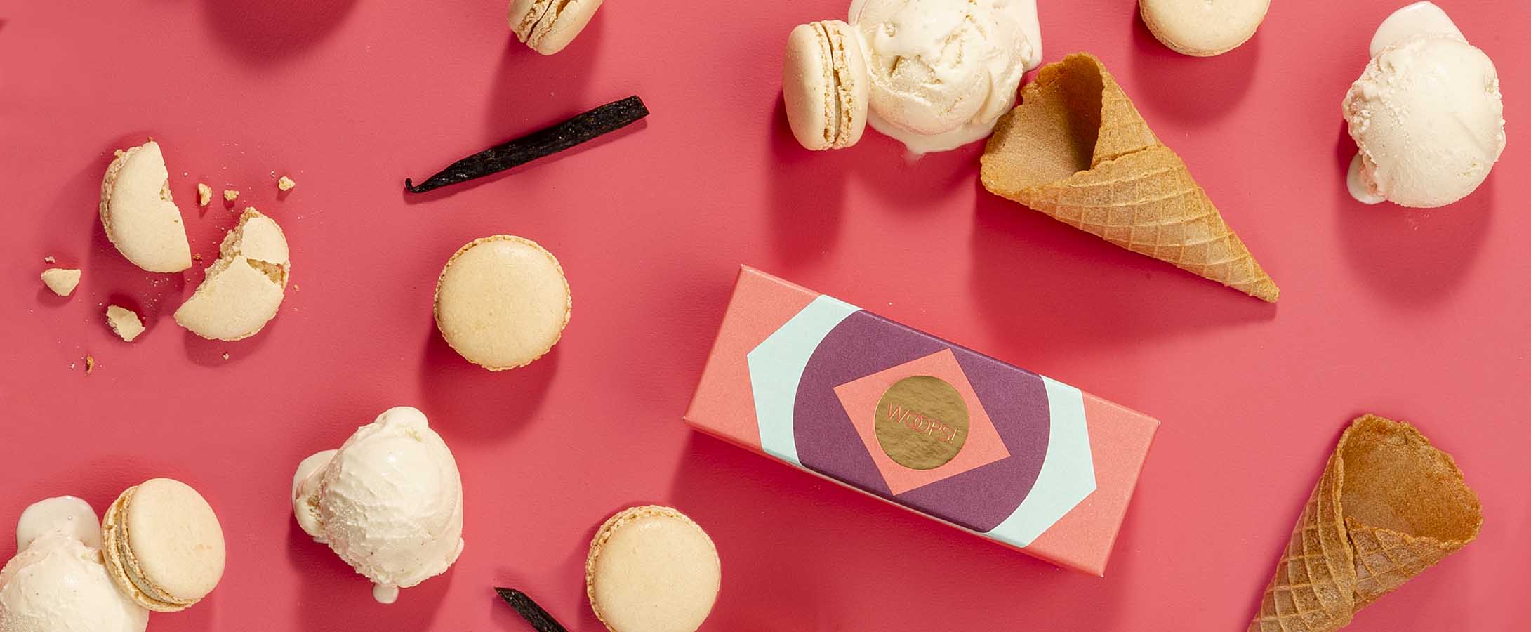 Make your ice cream better with French macarons
