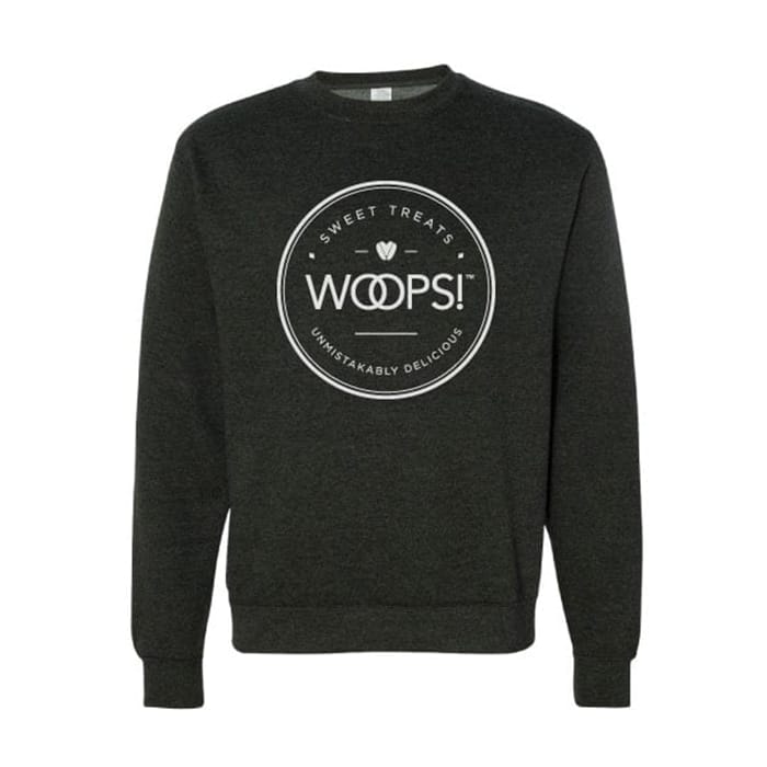 Fleece Sweatshirt with Woops' stamp on the front